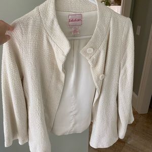 Beautiful cream lulaKate jacket size small